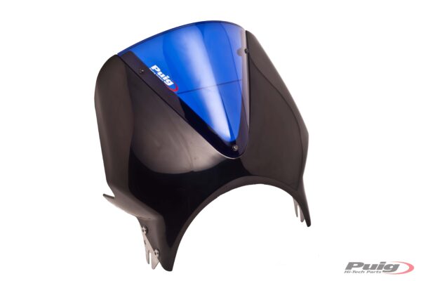 Carenabris Vision con carcasa soporte en color negro y pantalla en color azul