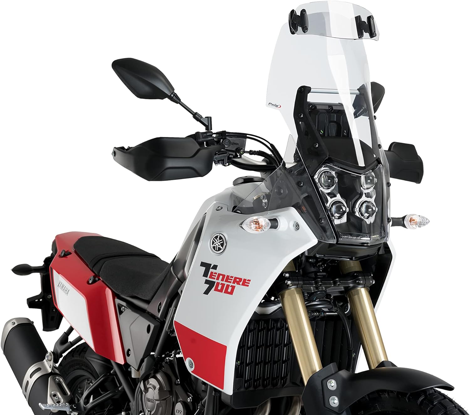 Visera Multiregulable Clip on Puig para pantalla de moto trail 3 Visera Multiregulable Clip on Puig para pantalla de moto trail - Imagen 3