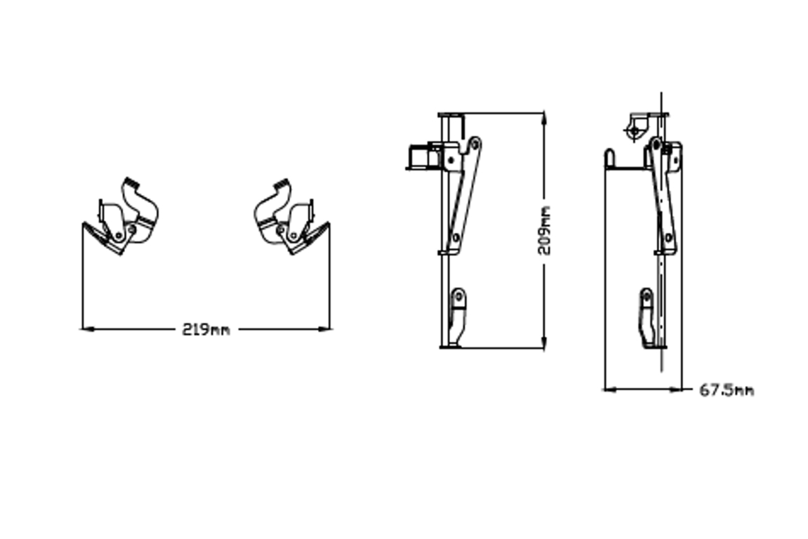Mecanismo de elevación manual de cúpula Puig para Yamaha Tenere 700 3 Mecanismo de elevación de pantalla de Puig para Yamaha Tenere 700