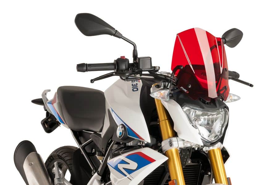 Carenabris Puig New Generation Sport para Bmw G 310 R 1 Carenabris New generation Sport Puig en color rojo. Bmw r 310 r. ref>: 21831 r