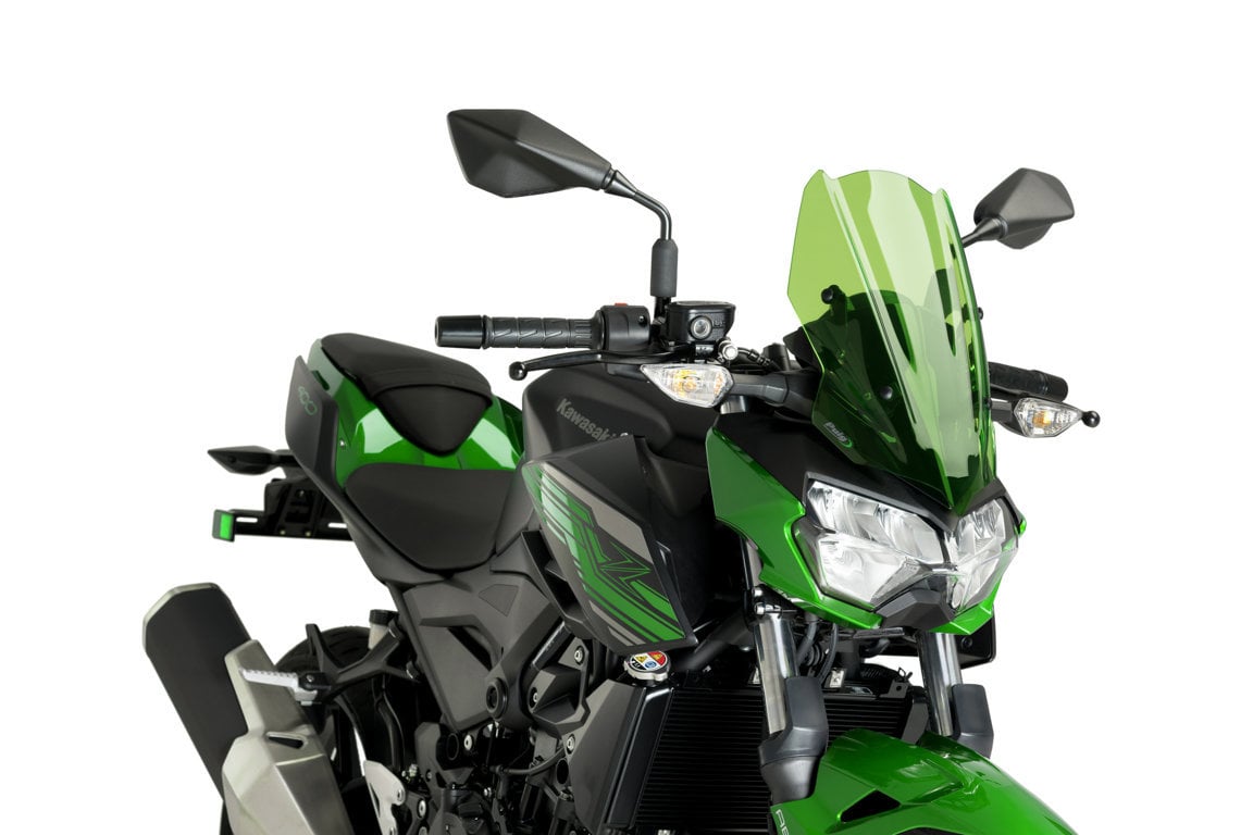 Carenabris New Generation Sport de Puig para Kawasaki Z 400 1 Carenabris New generation Sport para Kawasaki z 400 en color verde. Ref. 3548 V