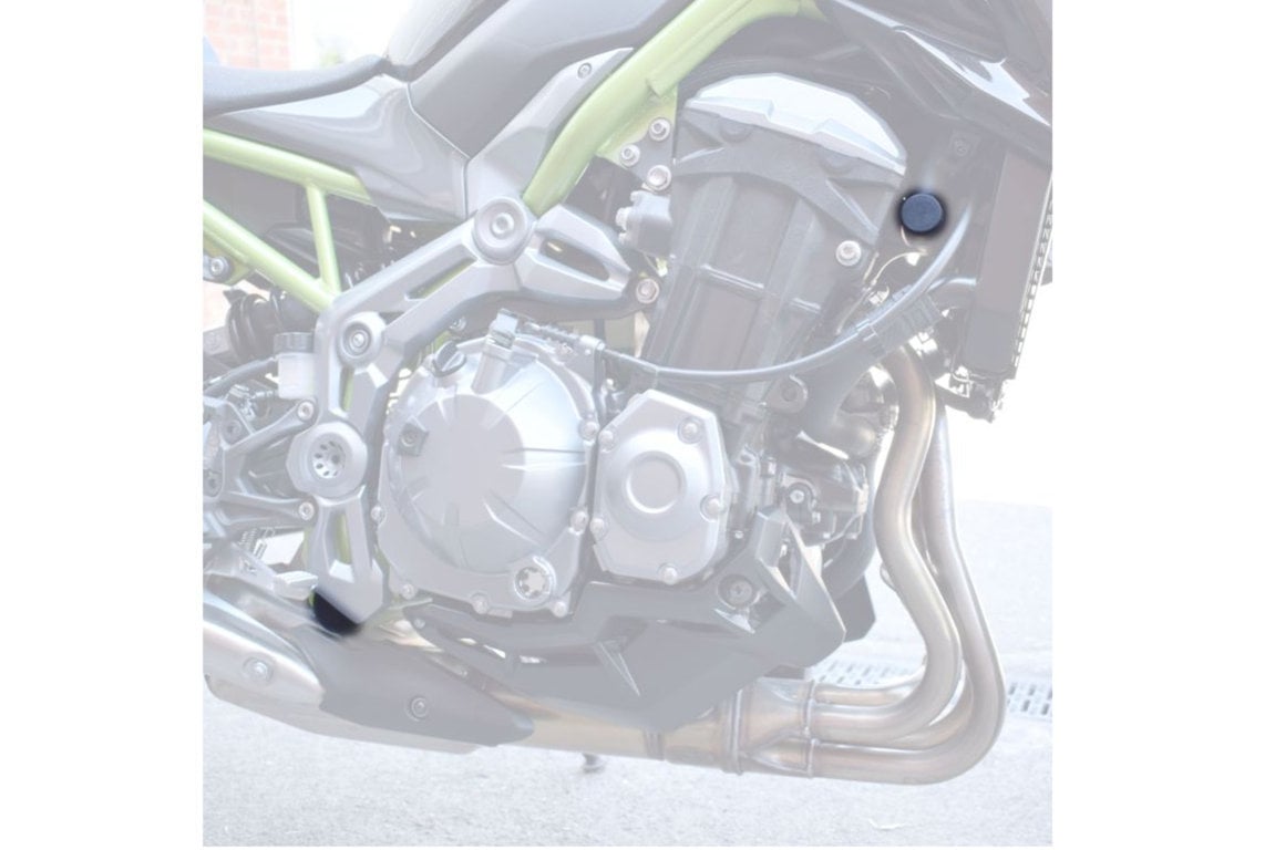 Puig tapones de chasis para Kawasaki Z 900 2 Tapones de chasis Puig para la Kawasaki Z 900 en color negro