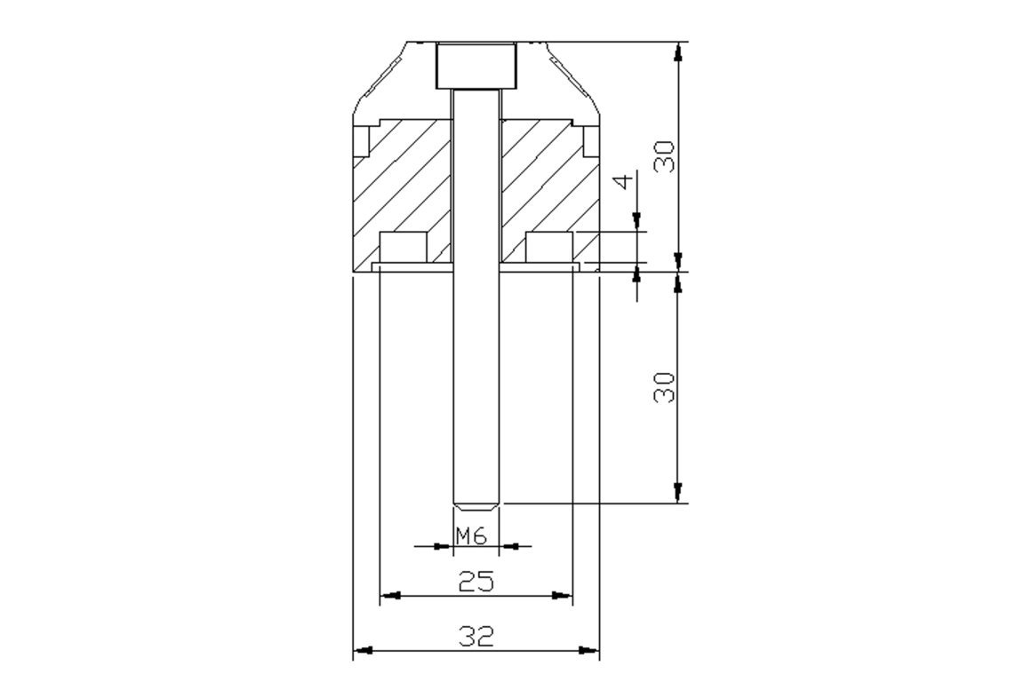Motoplastic Puig Contrapesos de manillar cortos con aro 3 Imagen de las medidas de contrapesos cortos con aros de Puig.