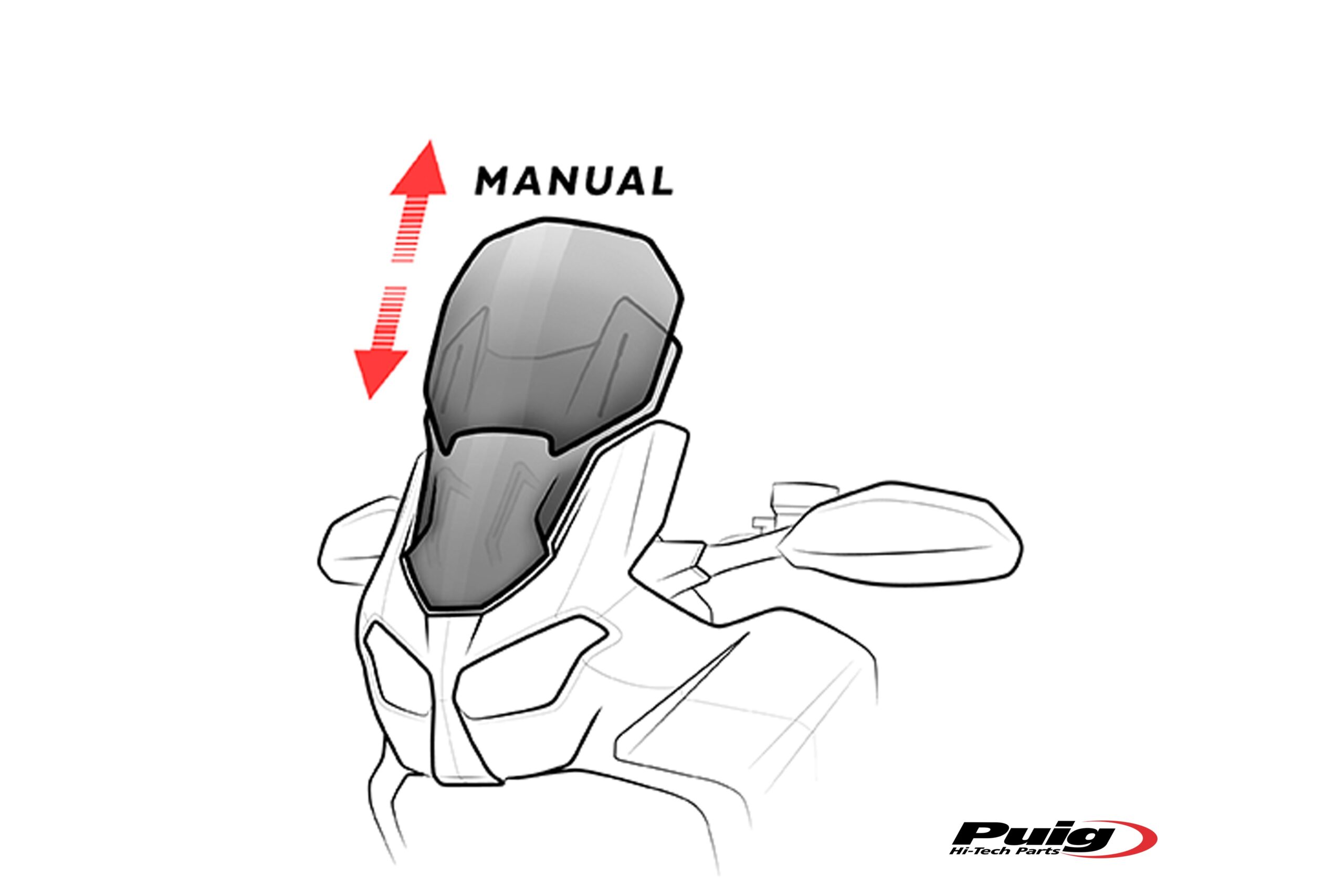 Puig Cúpula regulable para Bmw F 900 GS 1 cúpula regulable Puig para Bmw F 900 gs