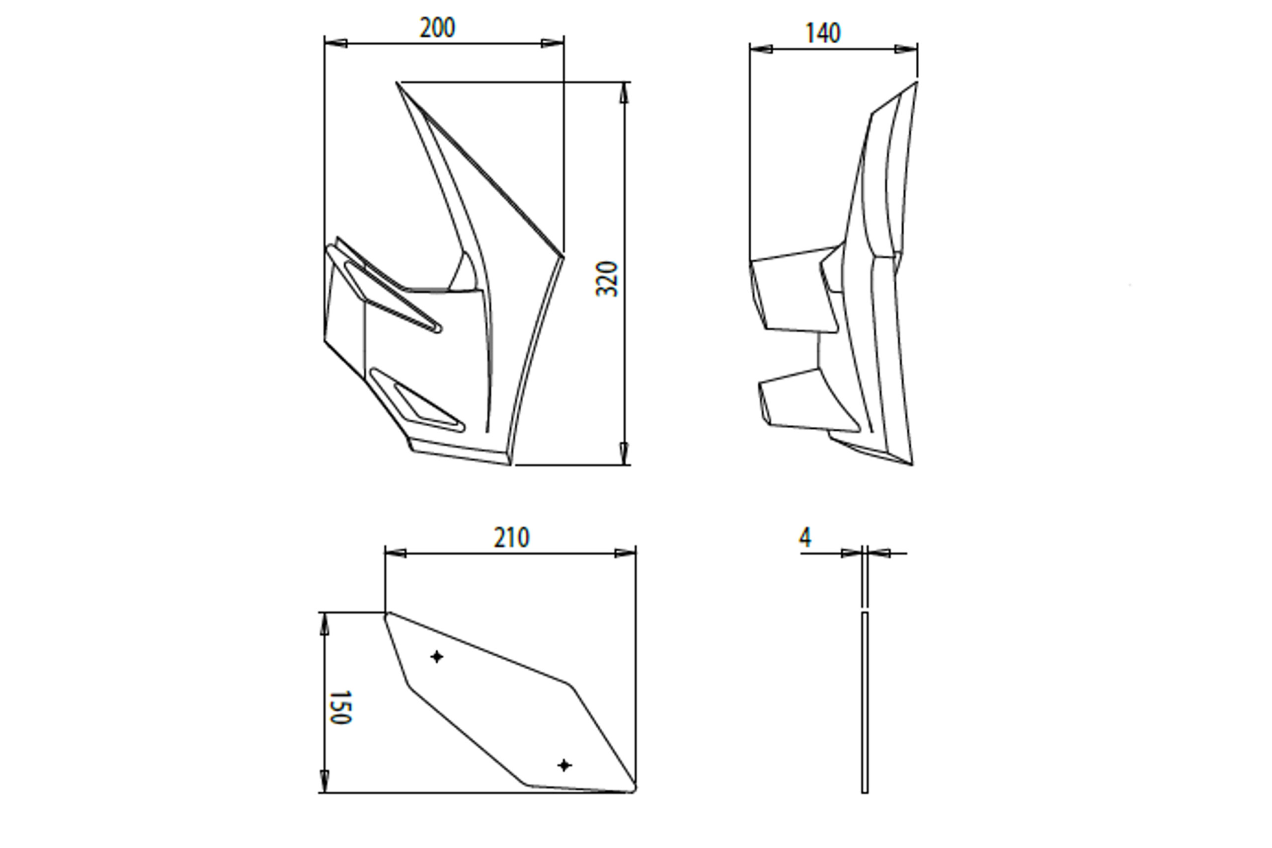 Puig Alerones Downforce laterales Naked para la Kawasaki Z 650 3 Puig Alerones Downforce laterales Naked para la Kawasaki Z 650 - Imagen 3