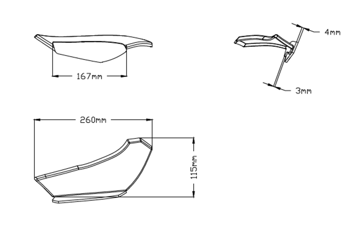 Alerones Puig Downforce laterales Sport para Kawasaki Ninja 400 2024 3 Alerones Puig Downforce laterales Sport para Kawasaki Ninja 400 2024 - Imagen 3