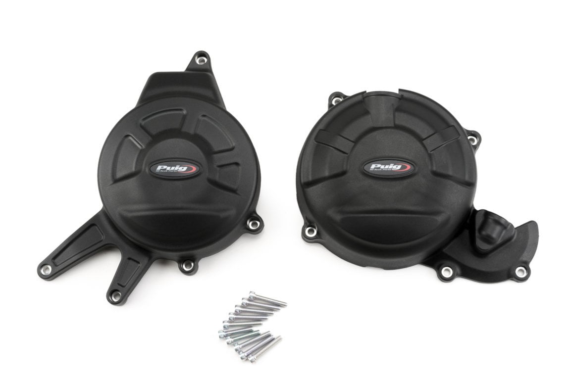 Puig Kit protector Motor Track Championship para la Aprilia RS 660 2024 1 Kit de piezas de potector de motor Puig para Aprilia RS 660. rEF. 21500n
