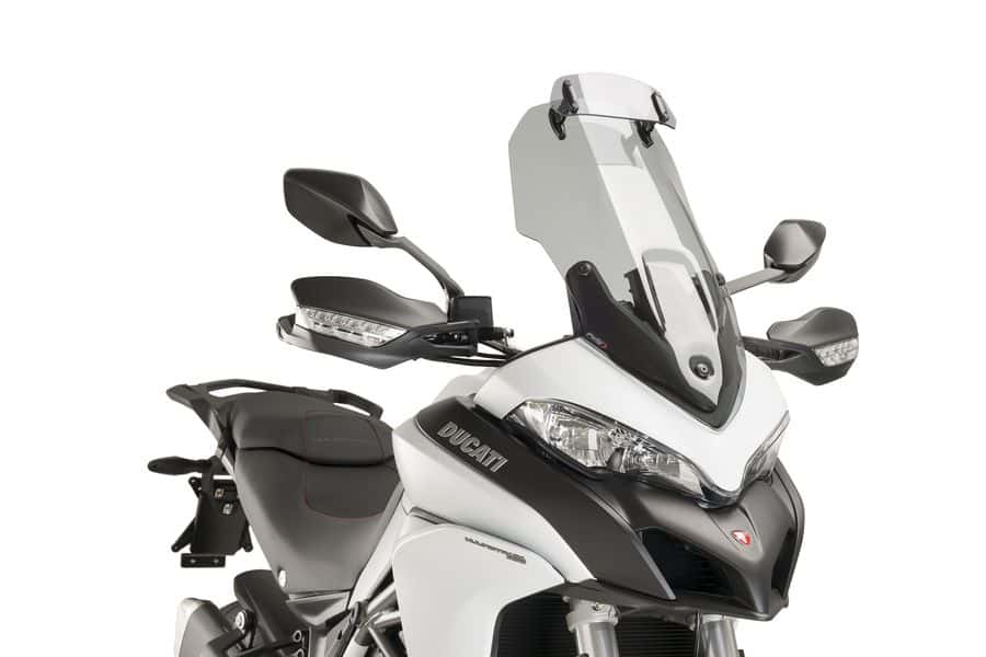 Cúpula Touring con visera Puig para Ducati Multistrada 950 de 2023 1 Ducati Multistrada 950 y la cúpula Puig Touring con visera . Ref: 7624 H