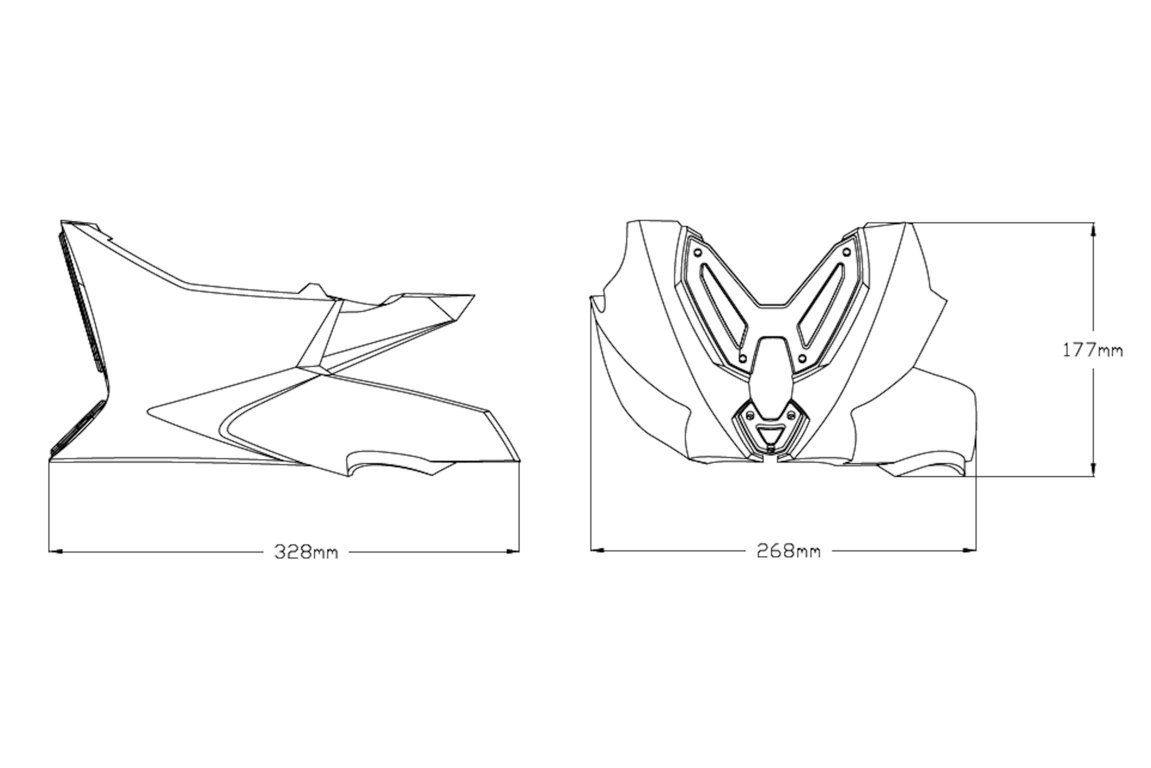 Quilla Puig para la Ducati Monster 937 3 Quilla Puig para la Ducati Monster 937 - Imagen 3