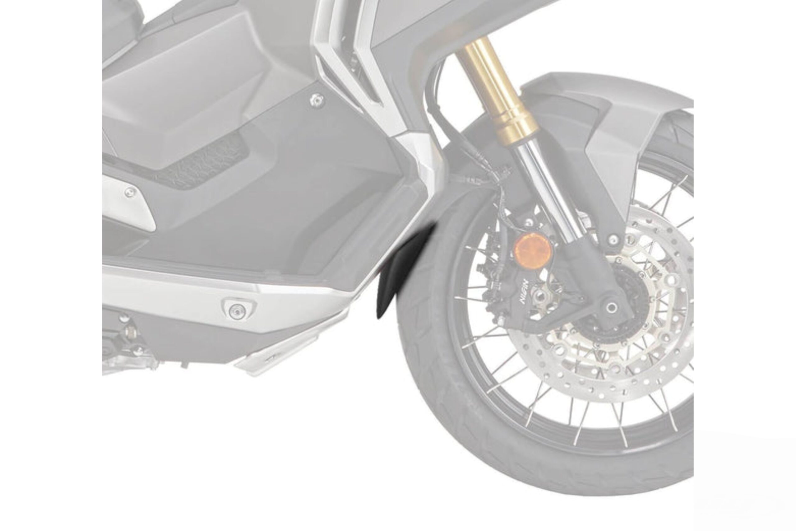 Faldón de guardabarros delantero Puig para Honda Forza 750 2024 1 Extensión de guardabarros delantero para Honda Forza 750