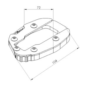 Extensión de pata de cabra Puig para la Ducati Multistrada V4 2021/Ducati 900 SS Superlight 1991