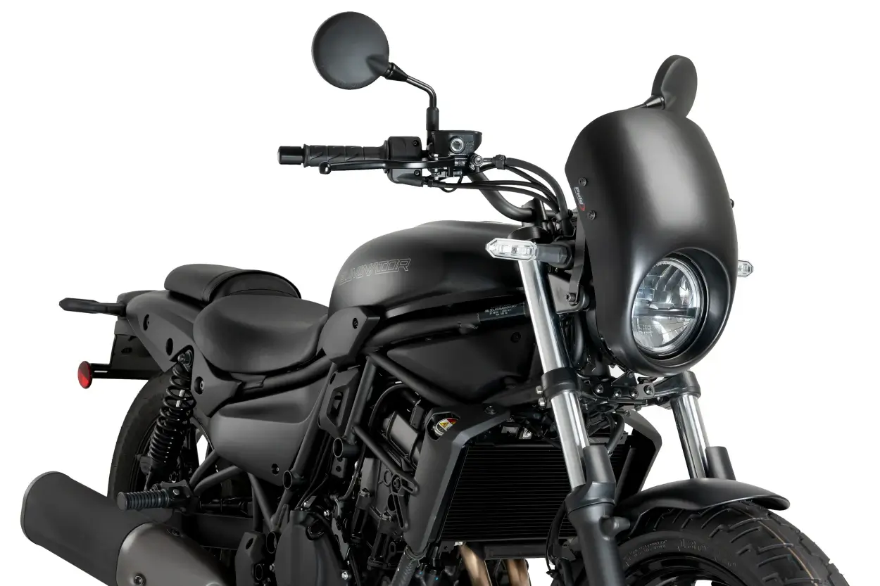 Semicarenado Puig Anarchy para Kawasaki Eliminator 500 1 Semicarenado Puig Anarchy para Kawasaki Elimnator 500. Ref: 21944 J