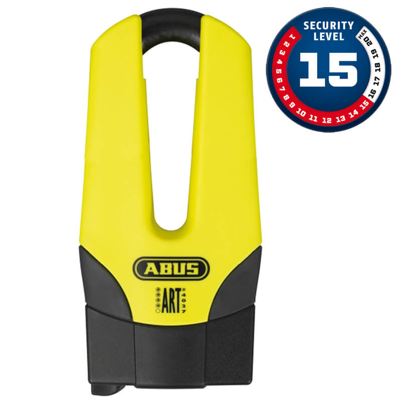 ANTIRROBO ABUS MAXI PRO BLOQUEO DISCO FRENO 37/60HB70 YELLOW