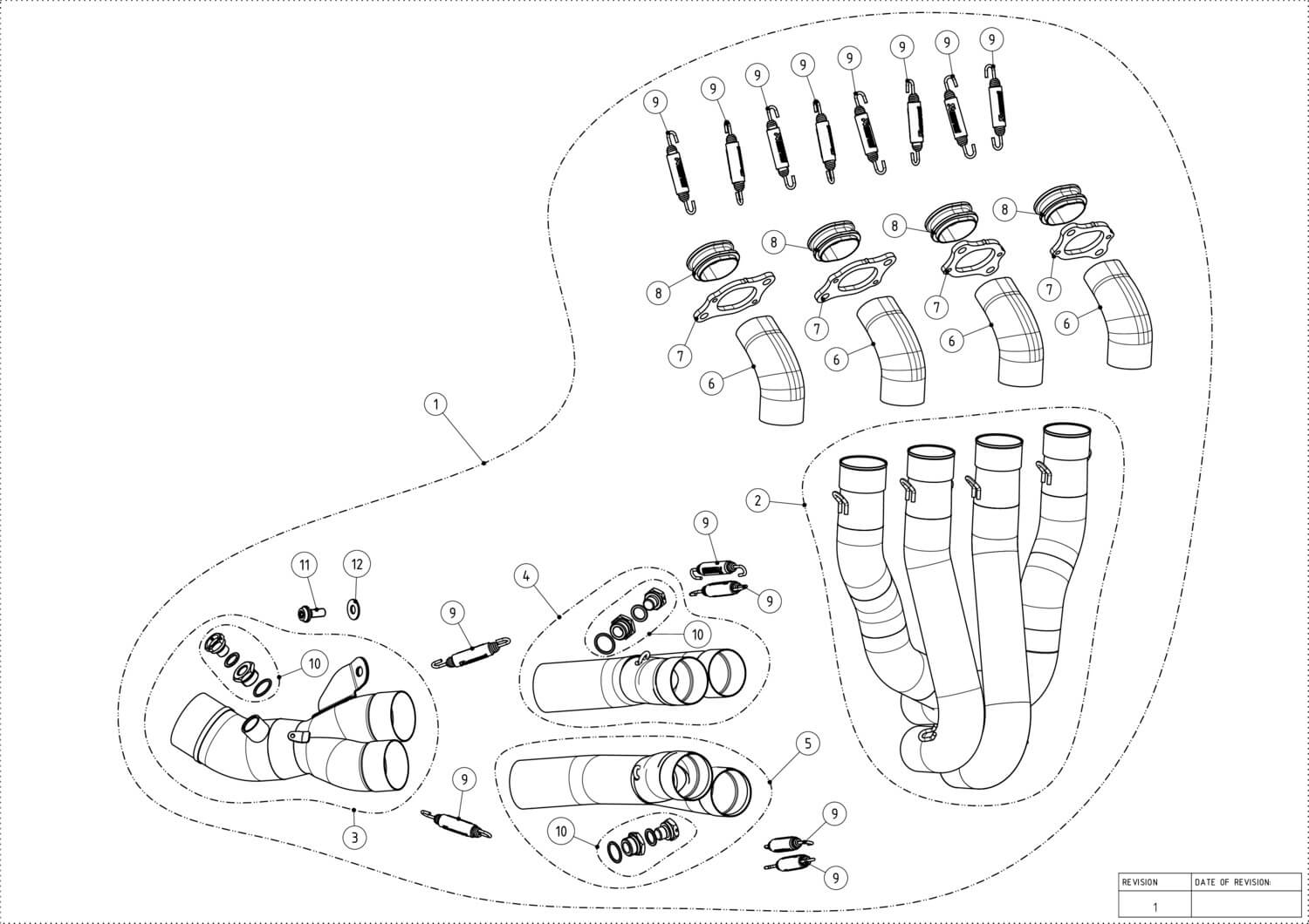 Colectores de la marca Akrapovic para la HONDA CBR 1000 RR 2 colectores de escape de la marca Akrapovic para la honda cbr 1000 rr fireblade 2025