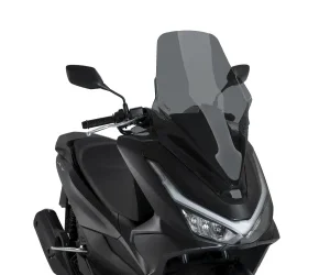 Pantalla Puig -TECh Line en color ahumado oscuro para la honda pcx 125 del 2025